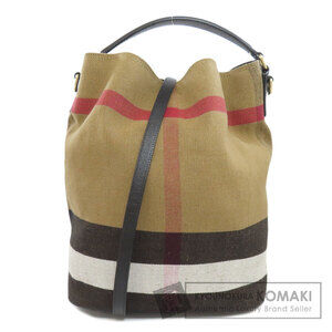 Burberry one shoulder checked canvas bag